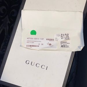 BLACK LEATHER GUCCI SLIP ON SHOE